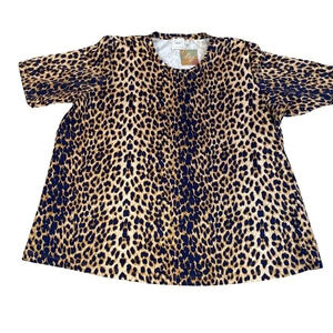 ASOS Maternity Leopard Scuba Top • Size 14